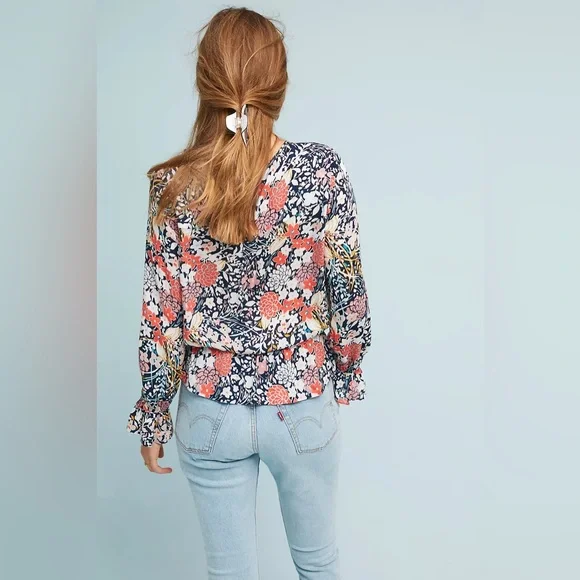 Maeve Begonia Peasant Top - Picture 3 of 7